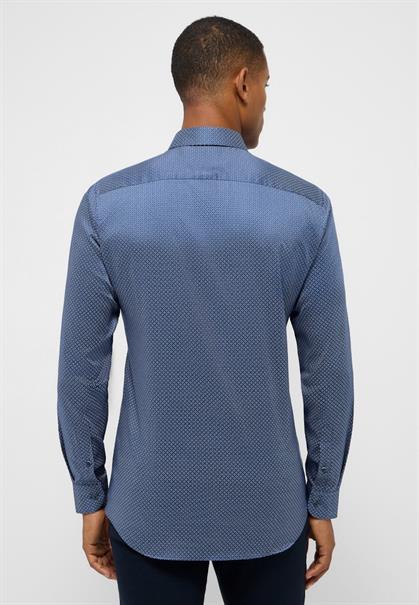 Performance Shirt Twill-Stretch Langarm blau