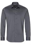 Performance Shirt Twill-Stretch Langarm grau