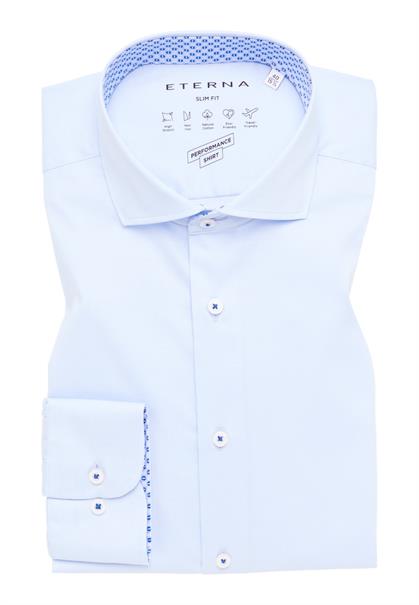 Performance Shirt Twill-Stretch Langarm hellblau