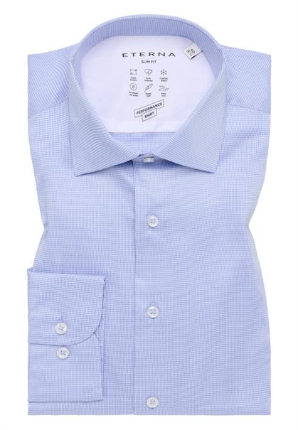 Performance Shirt Twill-Stretch Langarm hellblau