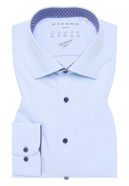 Performance Shirt Twill-Stretch Langarm hellblau
