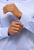 Performance Shirt Twill-Stretch Langarm himmelblau