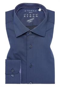 Performance Shirt Twill-Stretch Langarm navy
