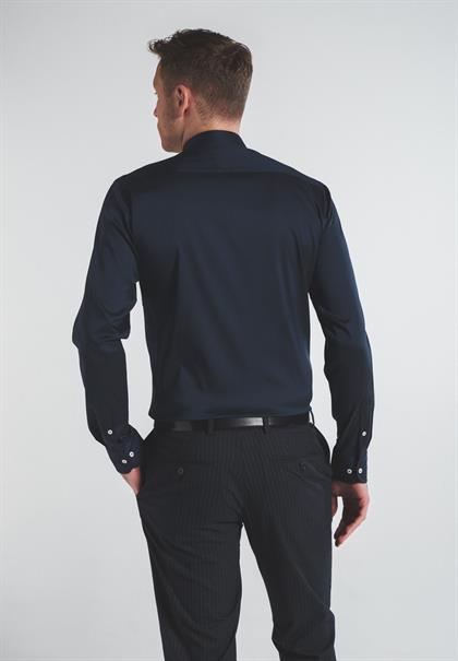 Performance Shirt Twill-Stretch Langarm navy