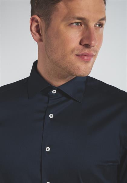 Performance Shirt Twill-Stretch Langarm navy