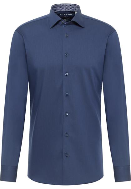 Performance Shirt Twill-Stretch Langarm navy
