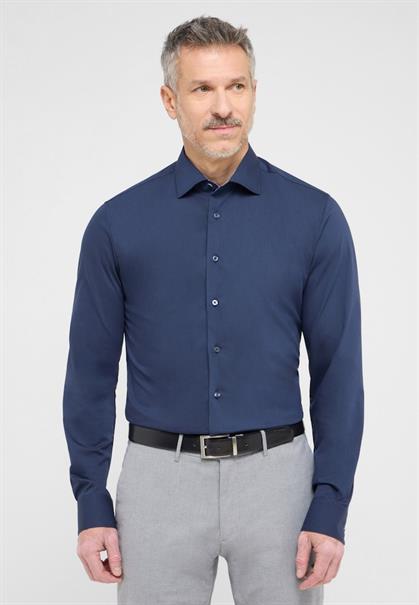 Performance Shirt Twill-Stretch Langarm navy