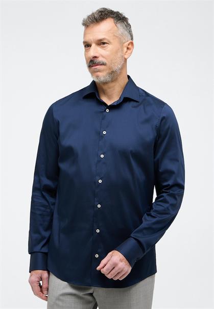 Performance Shirt Twill-Stretch Langarm navy