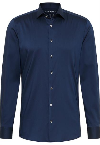 Performance Shirt Twill-Stretch Langarm navy