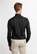 Performance Shirt Twill-Stretch Langarm schwarz