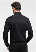 Performance Shirt Twill-Stretch Langarm schwarz