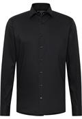 Performance Shirt Twill-Stretch Langarm schwarz