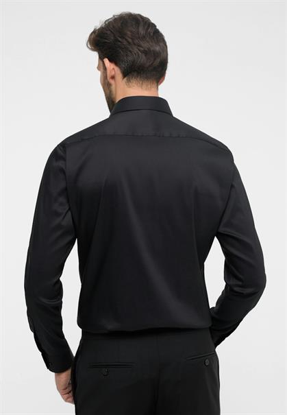 Performance Shirt Twill-Stretch Langarm schwarz