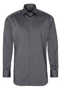 Performance Shirt Twill-Stretch Langarm silber