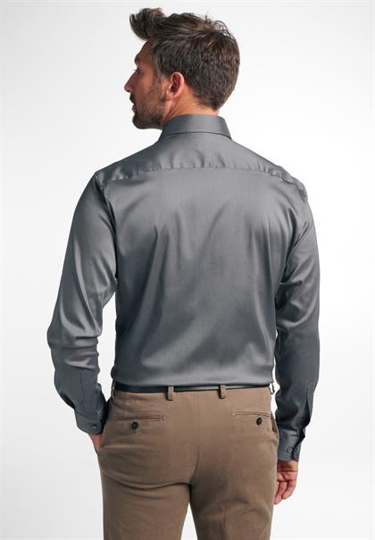 Performance Shirt Twill-Stretch Langarm silber