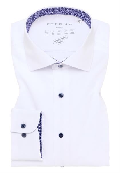 Performance Shirt Twill-Stretch Langarm weiß