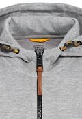 Performance Sweatjacke mit Kapuze stone gray