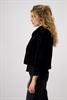 Persianer-Fake-Fur-Jacke schwarz