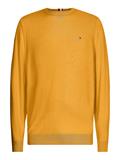 PIMA COTTON CASHMERE CREW NECK amber ochre