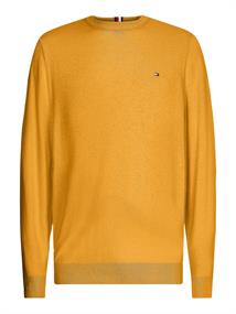 PIMA COTTON CASHMERE CREW NECK amber ochre