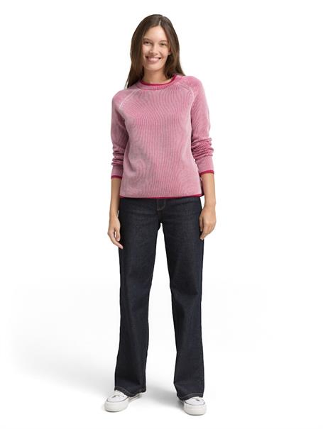 pink plaited knit
