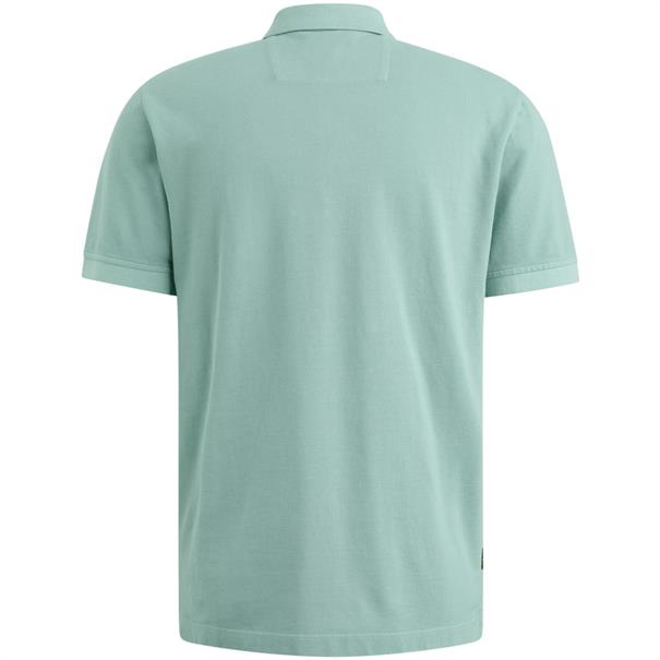 pique garment dye cameo blue