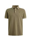 pique garment dyed dusky green