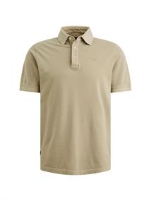pique garment dyed spray green