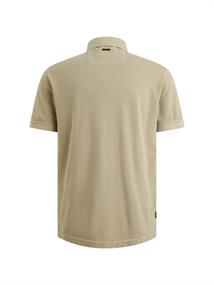pique garment dyed spray green