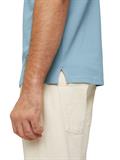 Piqué Poloshirt aus Baumwolle calm cloud blue
