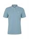 Piqué Poloshirt aus Baumwolle calm cloud blue