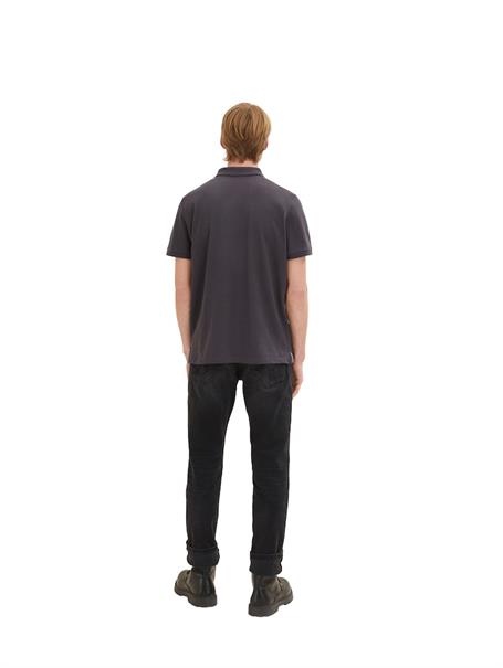 Piqué Poloshirt aus Baumwolle phanton dark grey