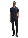 Piqué Poloshirt aus Baumwolle sky captain blue