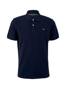 Piqué Poloshirt aus Baumwolle sky captain blue
