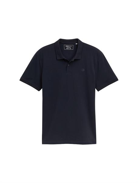 Piqué Poloshirt aus Baumwolle sky captain blue