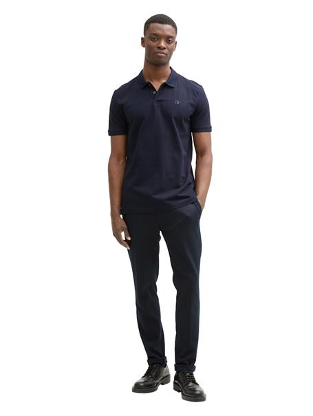 Piqué Poloshirt aus Baumwolle sky captain blue