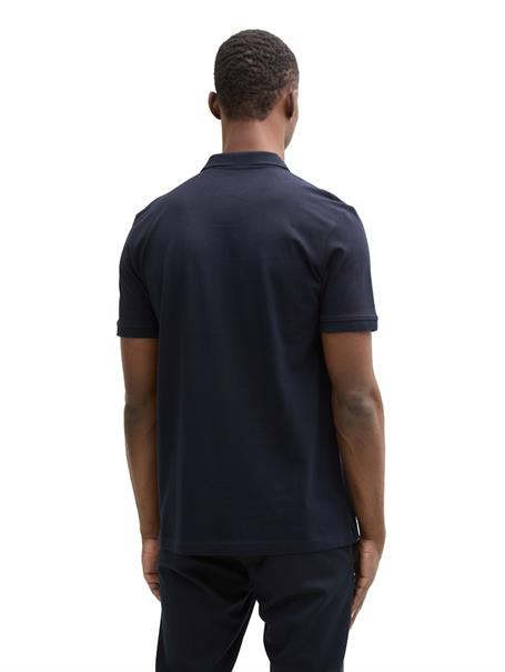 Piqué Poloshirt aus Baumwolle sky captain blue