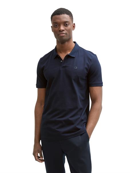 Piqué Poloshirt aus Baumwolle sky captain blue