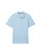 Piqué Poloshirt aus Baumwolle washed out middle blue