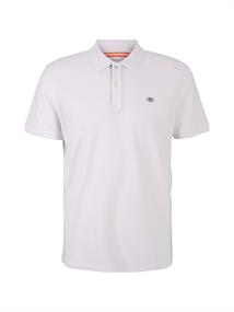 Piqué Poloshirt aus Baumwolle white