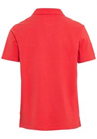 Piqué Poloshirt aus reiner Baumwolle berry red