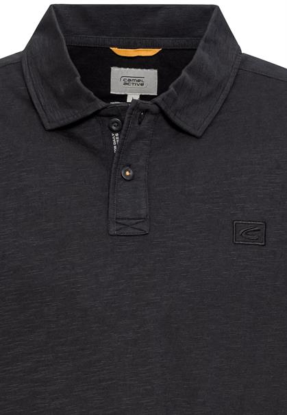 Piqué-Poloshirt aus zertifiziertem Organic Cotton asphalt