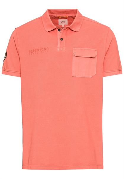 Piqué Poloshirt aus zertifiziertem Organic Cotton faded red