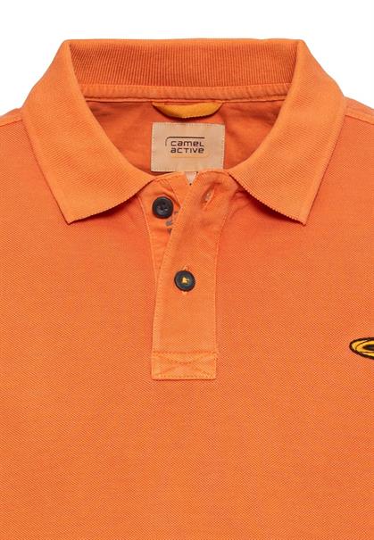 Piqué Poloshirt aus zertifiziertem Organic Cotton orange