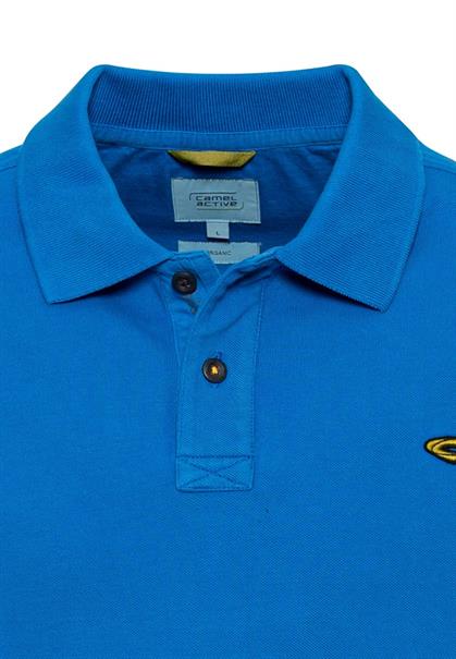 Piqué Poloshirt aus zertifiziertem Organic Cotton strong blue