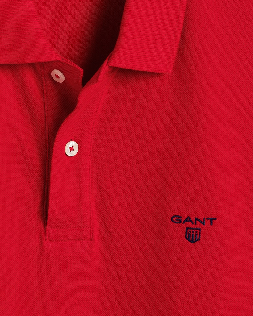 Gant Herren Shirt 232110 Bright Red - poloshirt