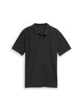 Piqué Poloshirt im Washed Look black
