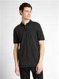 Piqué Poloshirt im Washed Look black