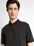 Piqué Poloshirt im Washed Look black