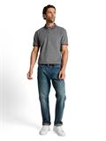 Piqué Poloshirt mit Logo-Print greyish green two tone pique